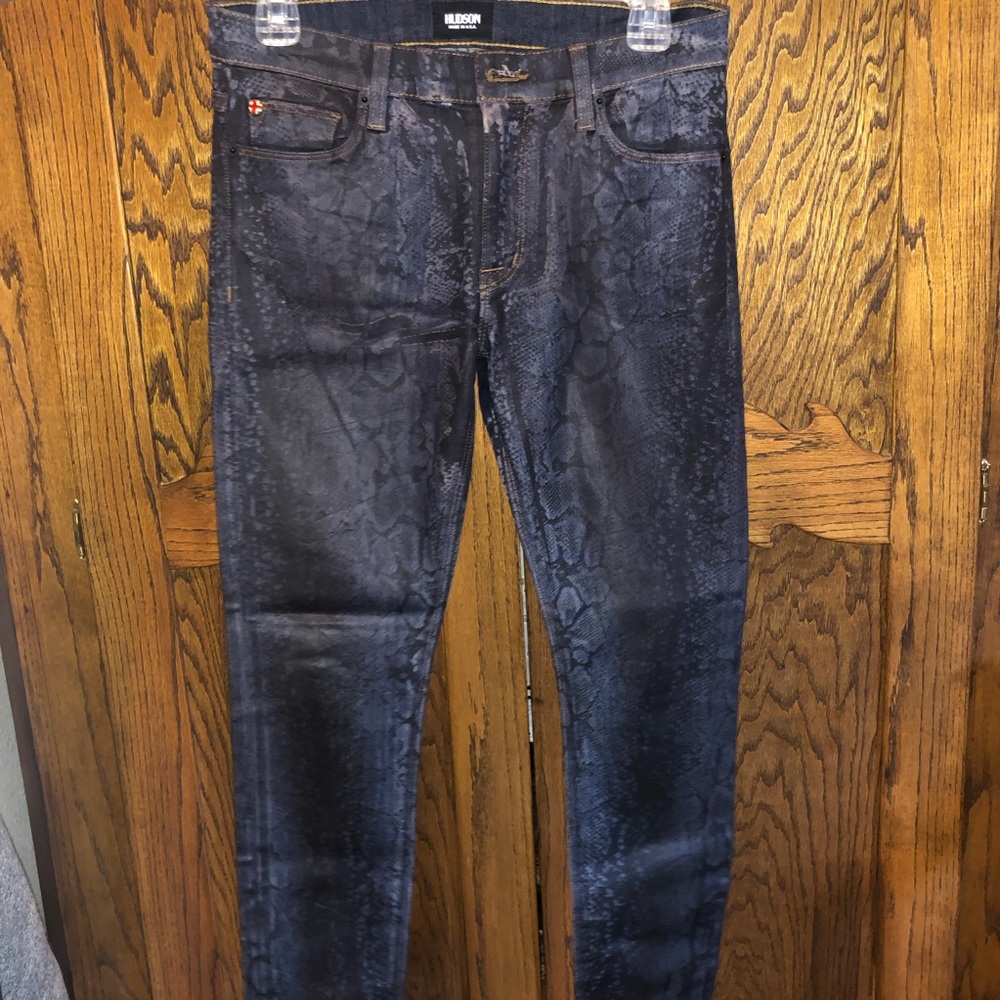 Black Snakeskin Jeans